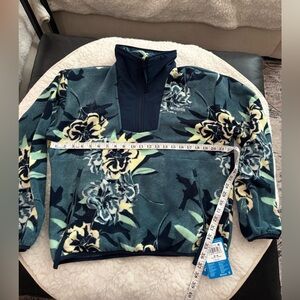 Women’s Columbia Sequoia Grove Navy and Cream Floral Fleece Pullover